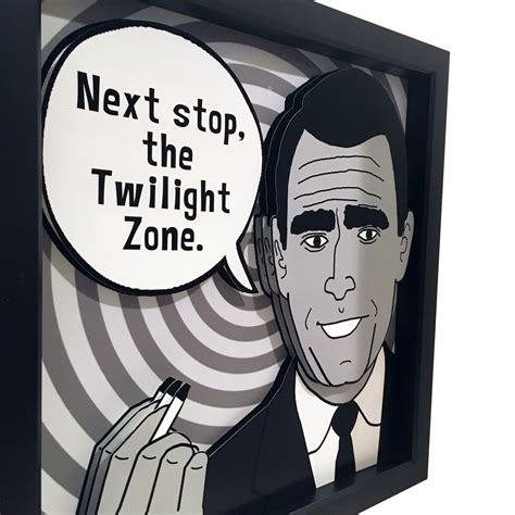 Rod Serling Art The Twilight Zone Print Twilight Zone Art Etsy