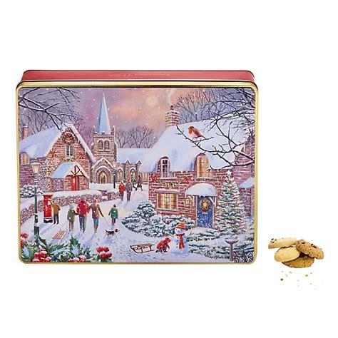 Grandma Wilds Winter Village Scene Tin 800g Lakeland