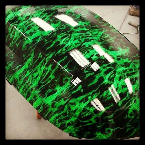 GREEN FIRE FLAMES HYDROGRAPHIC WATER TRANSFER FILM HYDRO DIPPING DIP ...