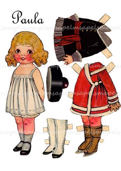 Dolly Dingle Vintage Paper Doll Digital Dottie Darling Download Vintage Paper Doll Paper Toy