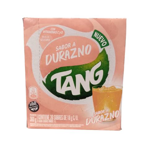 Tang Jugo En Polvo Sabor A Durazno 18 G 20 Sobres