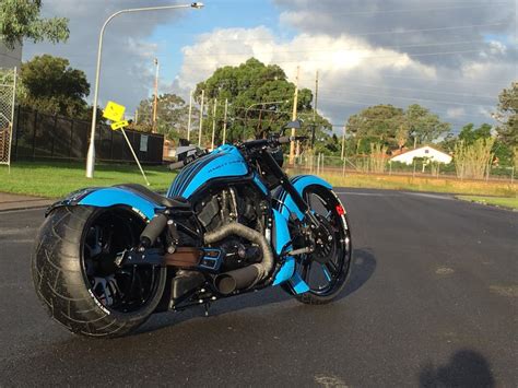 Wow Harley Davidson V Rod Australia Blue By Dgd Custom