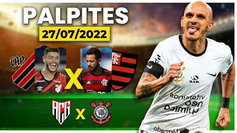 PALPITES DE FUTEBOL PARA HOJE 27 de Julho Flamengo x Furacão