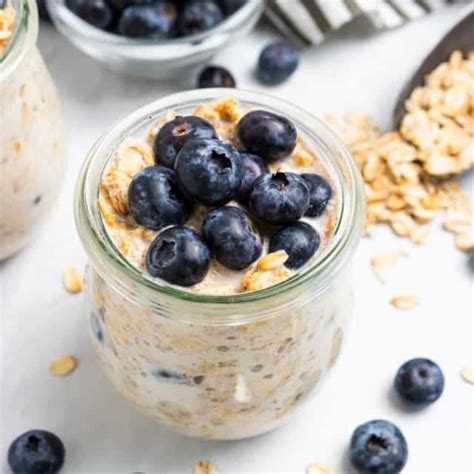 Simple Blueberry Muffin Overnight Oats Lemons And Zest