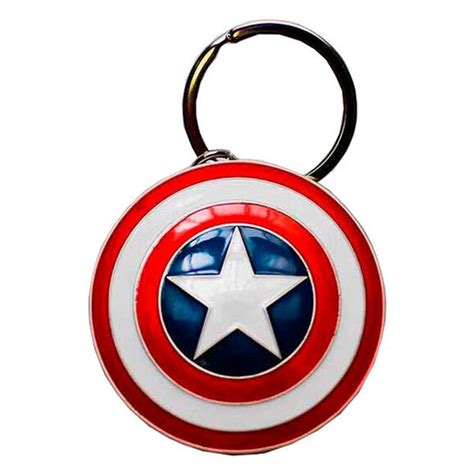 Llavero Metal Escudo Capitan America Marvel Nauticamilanonline