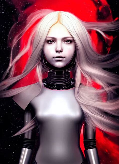 Abbey Lee Kershaw As Emma Frost Symmetrical Facial Stable Diffusion