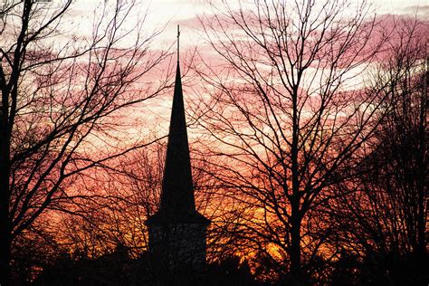 Steeple Silhouette Photograph by Mary Ann Artz