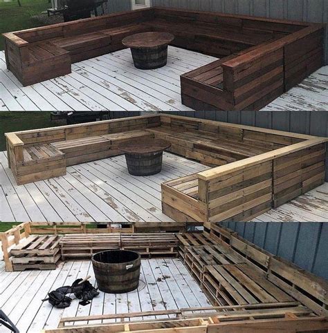 Diy Pallet Patio Furniture Plans DIY Pallet Outdoor Furniture Pieces