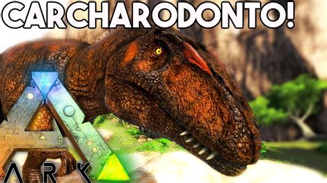 Ark Survival Evolved Carcharodonto In Ark Vs Rex Jurassic Park Spino With A Twist Gameplay