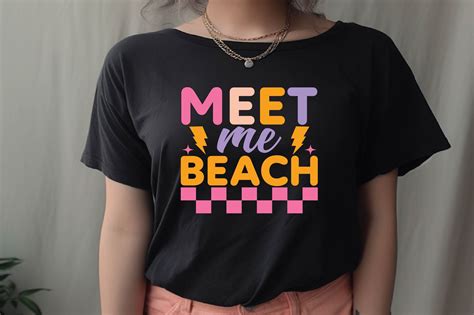 Meet Me Beach Graphic By Riya Design Shop Creative Fabrica