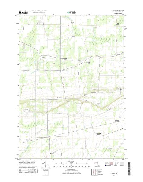 MyTopo Cambria, New York USGS Quad Topo Map