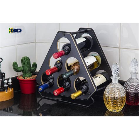 Adega Rack Para Vinhos 6 Garrafas Black Termoplastificada Na Americanas