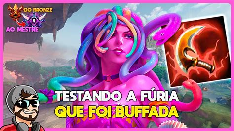 Testando A RAGE Buff De Poder MEDUSA MID Do Bronze Ao Mestre Ranked