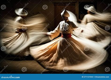 whirling dervishes sufi whirling dance  motion blur effect stock