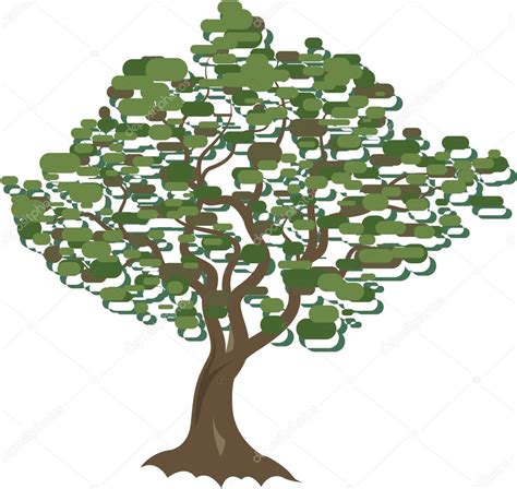 Stylized Tree Vector Stock Vector Image By Anton Novik 89072508