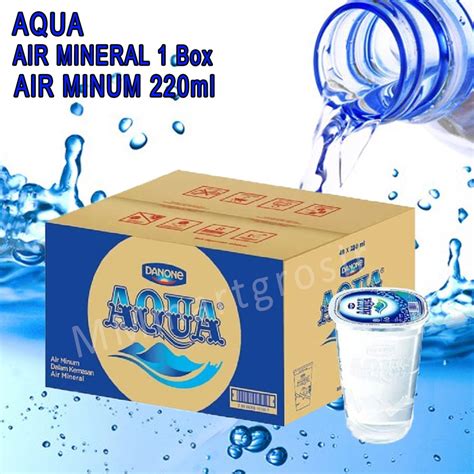 Jual Aqua Air Mineral Aqua Gelas Ml Dus Isi Pcs Shopee