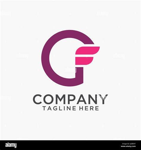 Letter Gf Logo Design Stock Vector Image Art Alamy