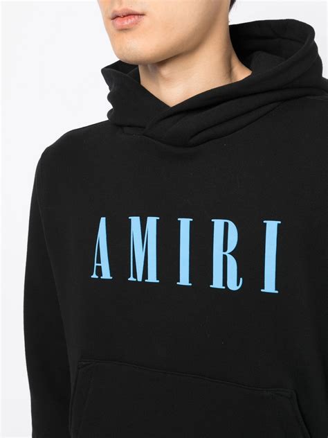 Amiri Core Logo Hoodie In Black Modesens