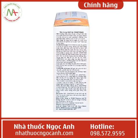 Constipass là thuốc gì, cách sử dụng, mua ở đâu, giá bao nhiêu?