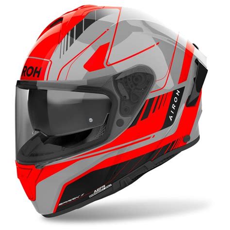 Casco Moto Airoh Spark Chrono Orange Pronto Per L Invio Icasque It