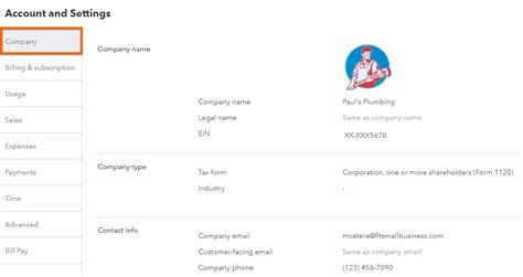 How To Set Up Company Information In QuickBooks Online