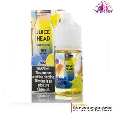 Juice Head Blueberry Lemon With Iced Nic Salt 25mg 30ml The Vape Town