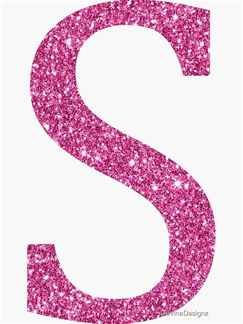 Printable Pink Glitter Letters