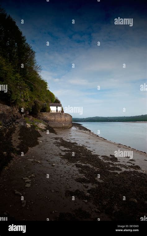 Dylan Thomas Boat House Laugharne Wales Uk Stock Photo Alamy