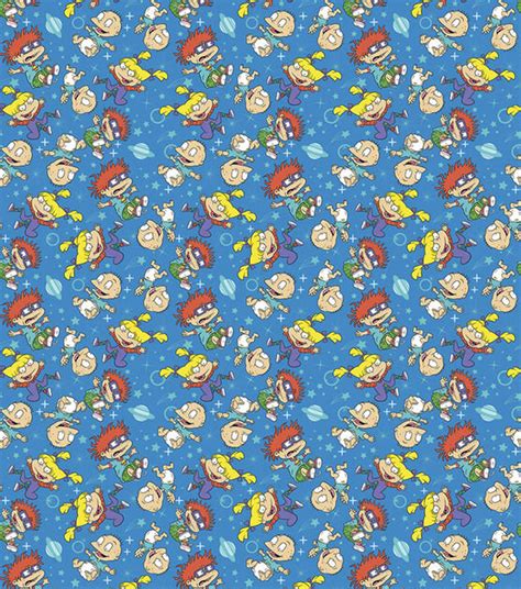 Rugrats In Space Cotton Fabric By The Yard And Half Yard Etsy