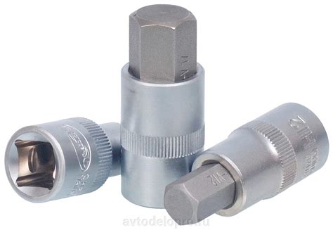 Головка со вставкой шестигранник 6mm (1/2";L=55mm) АвтоDело (39286 ...