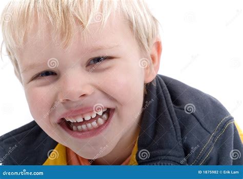 Jonge Blonde Jongen Headshot Stock Foto Image Of Grappig Charisma 1875982