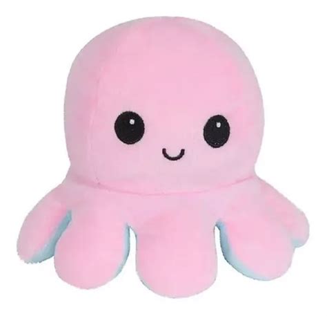 Pulpo De Peluche Tiktok Reversible Suave O Feliz Mercadolibre