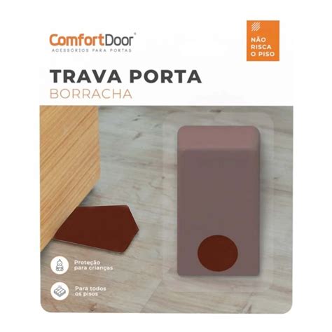 10 Trava Porta Cunha Borracha Sintética Comfort Door Vão 2Mm Cor