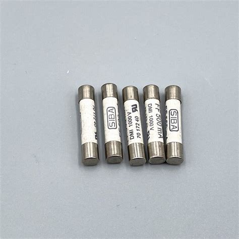 20pcs SIBA FF 500mA DMI 1000V 6 3x32mm Fast Acting Ceramic Fuse Links