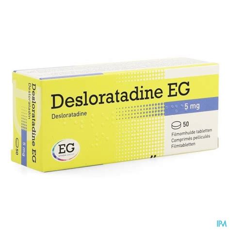 Desloratadine EG 5 Mg Filmomh Tabl 50 X 5 Mg Apotheek Walraevens