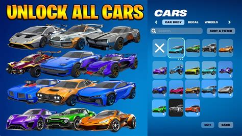 How To Get All Rocket League Cars Now Free In Fortnite Lamborghini