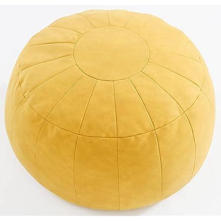 Amazon C Comfortland Unstuffed Faux Leather Ottoman Pouf Round