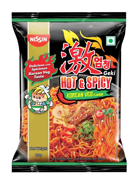 Geki Hot And Spicy Korean Veg Noodles 80g