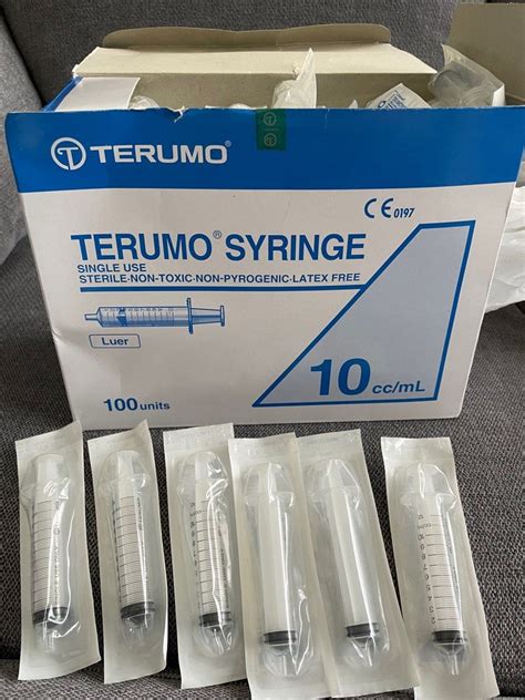 Terumo Disposable Syringe 10cc Ml Health Nutrition Medical Supplies