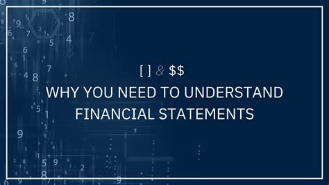 Why You Need To Understand Financial Statements