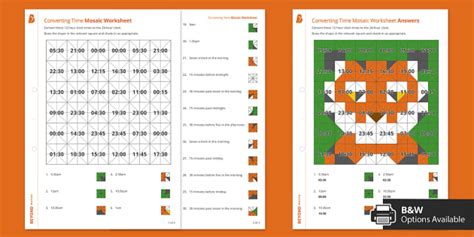 To Hour Time Conversion Ks Maths Mosaic Beyond