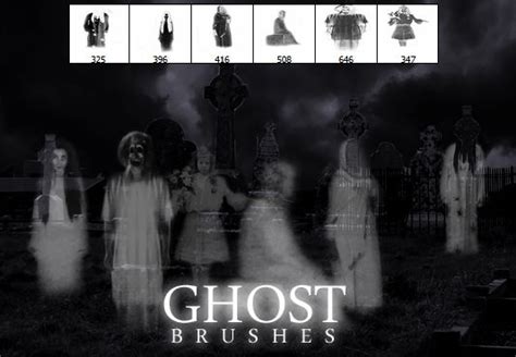 Ghost Brushes By ~hjr Designs Photoshop Free Brush Photoshop Tutorial