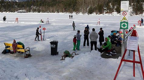 Villach Silbersee Zum Eislaufen Freigegeben