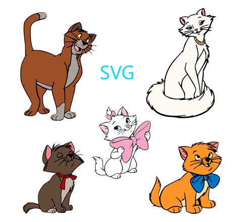 Aristocats Svg Bundle Etsy Uk