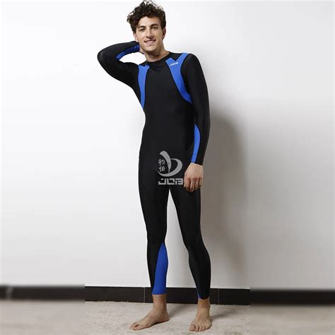 Men Swim Bodysuit Triathlon Wetsuit Mens One Piece Swimwear Lycra Dive