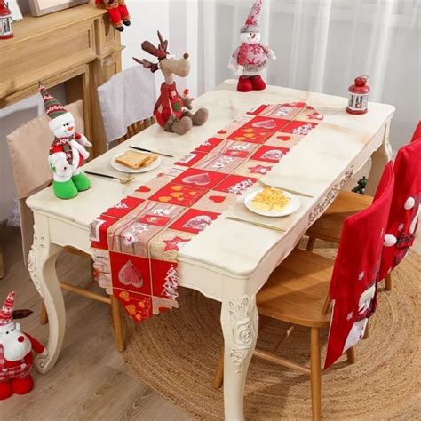 Jual COD 180 CM TAPLAK MEJA DESAIN NATAL TABLE RUNNER 180cm TAPLAK