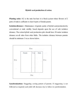 Cotton Hybrid Seed Production Pdf