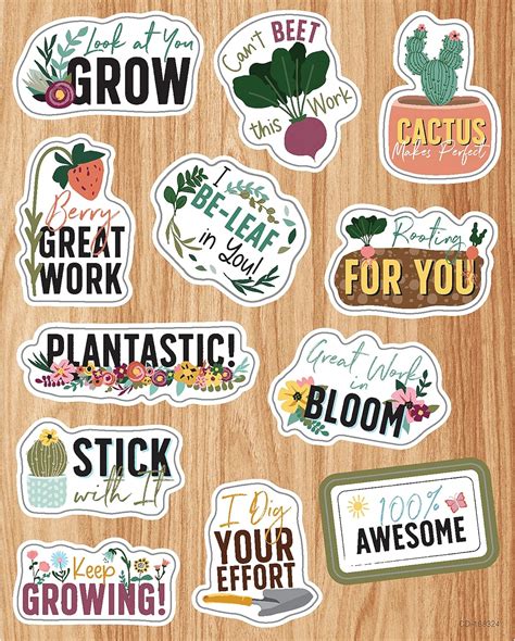 Carson Dellosa Grow Together 72 Piece Motivational Stickers