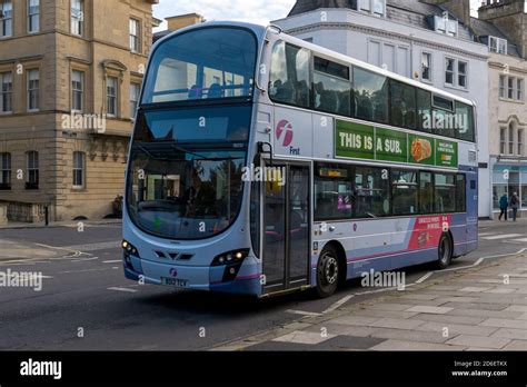 First Bus A Volvo B Series B Tl Double Decker Bus In Bath City