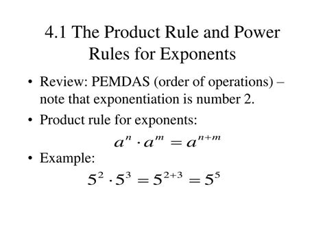 Quotient Rule Exponents